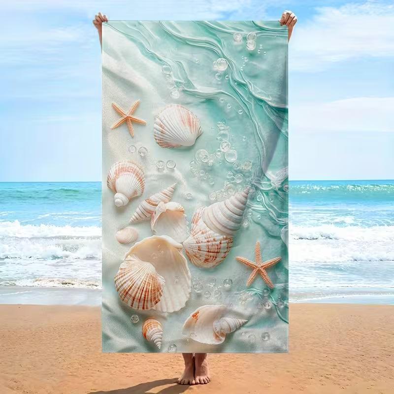 Sea Turtle Beach Towel Ocean Turtle Print Quick Dry Absorbent Towel for Swimming Pool Yoga Travel Summer Bath Towel