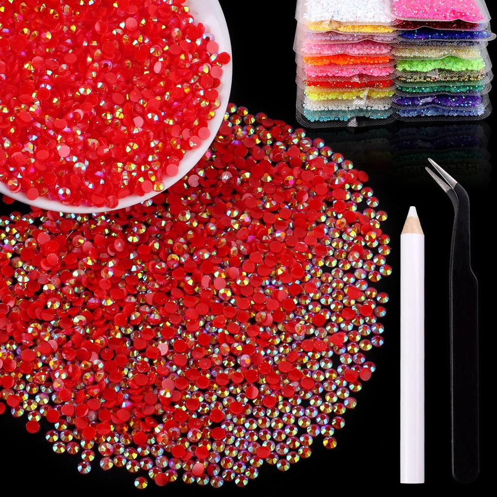 2Mm3Mm4Mm Flat Bottom Resin Drill Diy Handmade Mobile Phone Case Beauty Sticker Drill