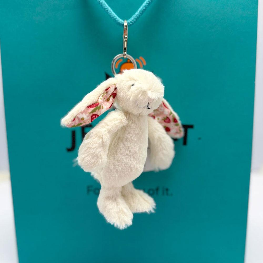 New JC Coffee Bean, Marshmallow, Ladybug, Frog, and Macaron Dessert Keychain & Bag Charm — Plush Toy Gift for Friends