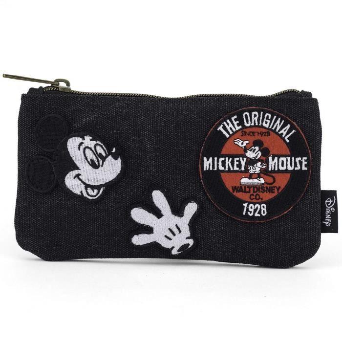 Pochette - Disney - Mickey - 100% Denim - 20 x 11 cm - Licence Officielle