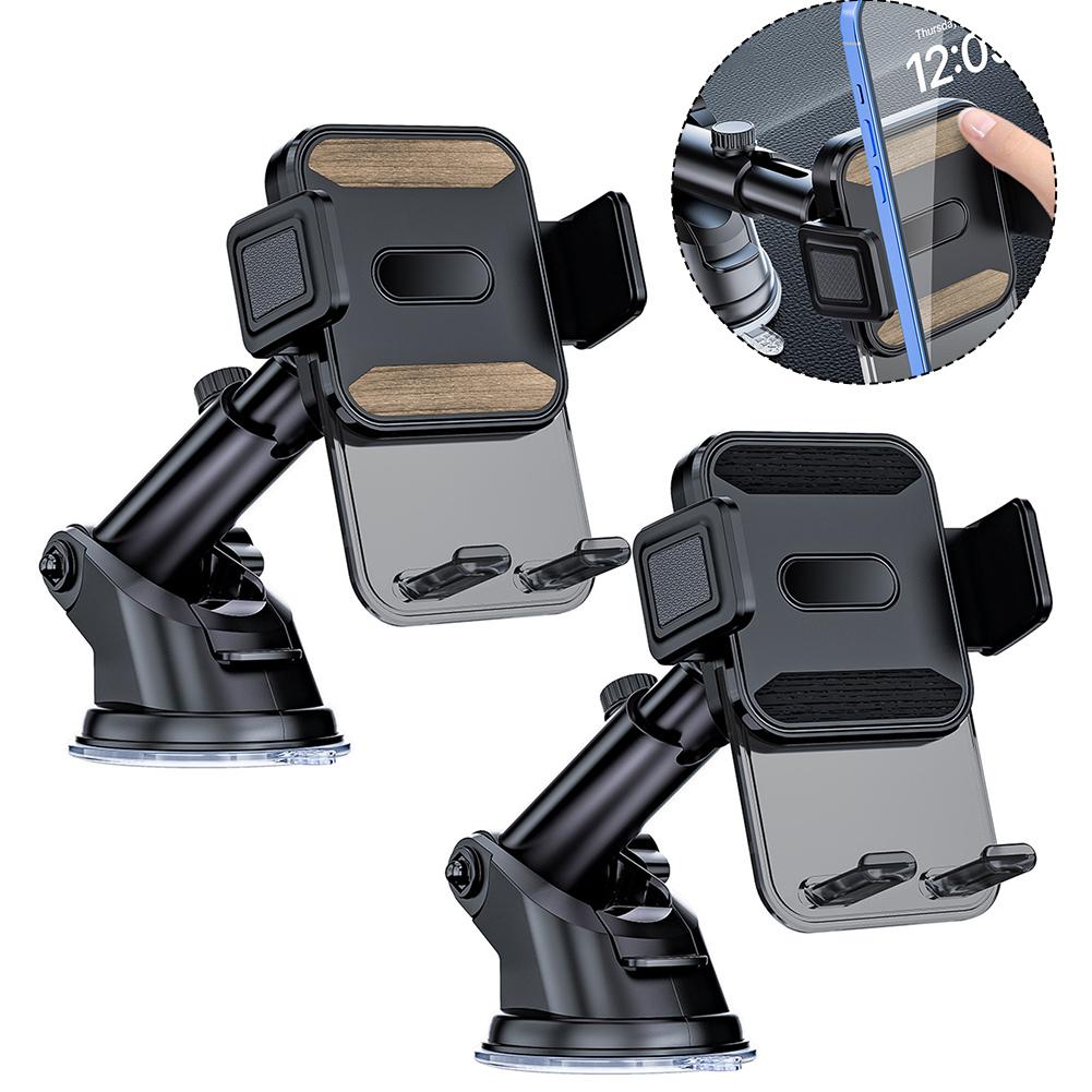 Adjustable Viewing Angle Car Phone Holder Driving Navigation ABS Material Perfect Flexibility Secure Phone Lock