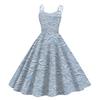 Children's Fashion Casual Sexy Retro Print Off-shoulder Punk Retro Dress