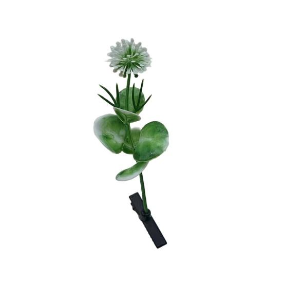 5Pcs Women Hair Clips 3D Flower Decor Anti-slip Design Hair Pins DIY Hairband Lightweight Hair Accessories