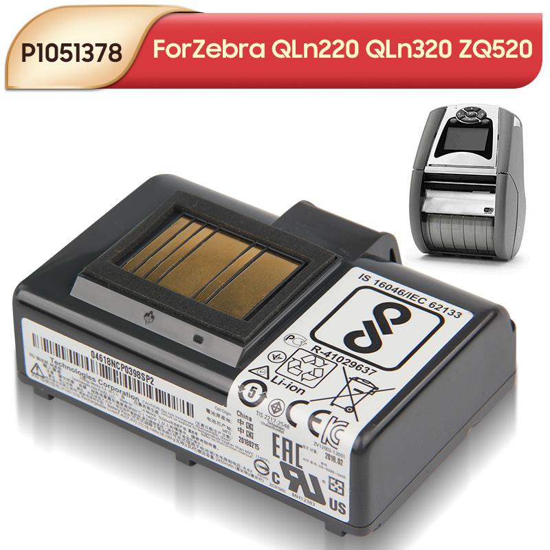 Rechargeable Lithium Battery For Zebra QLn220 QLn320 QLn220HC ZQ520 P1051378 P1023901 Battery 2450mAh