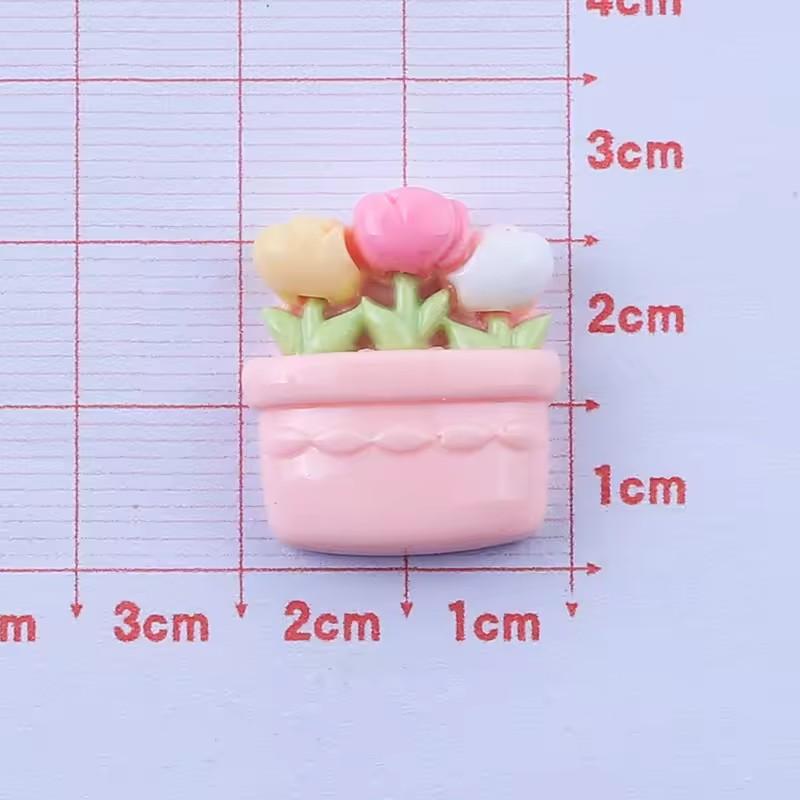 Hot Sale Happy Farm Garden Design Flatback Resin Bow Charms Artifical Style Accessories for Girls