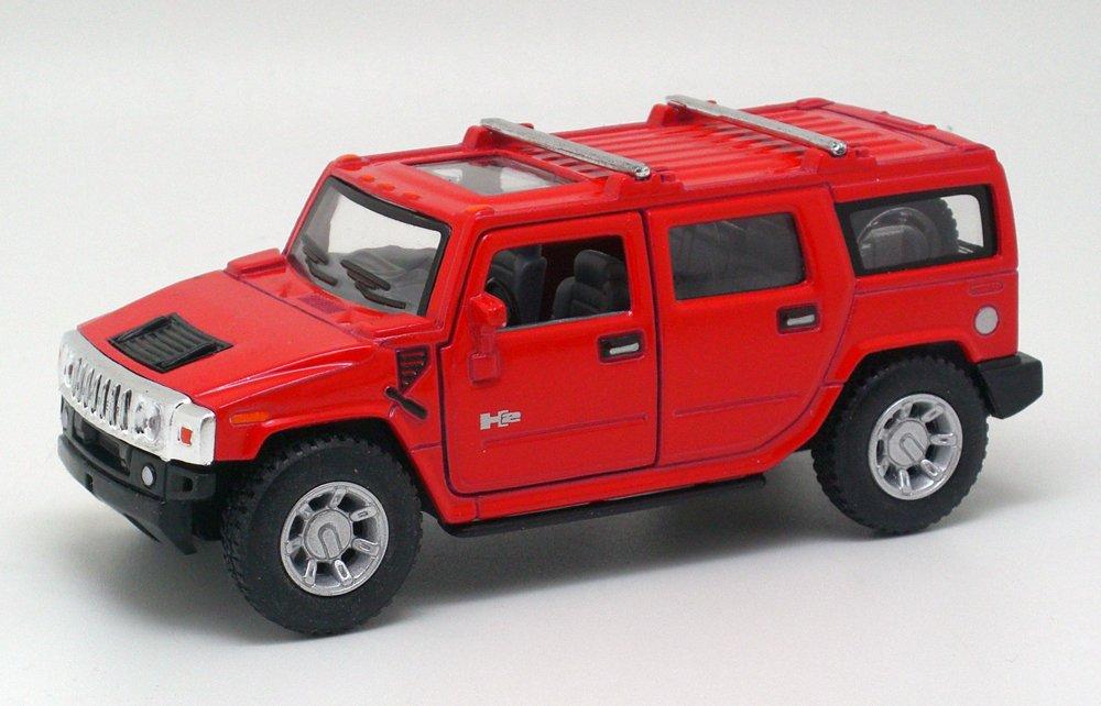 Hummer H2 SUV 2008 Pullback Car [Kinsmart] 1/40 (Red)
