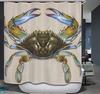 Crab Shower Curtain, 3D Crab, Waterproof Shower Curtain Custom Decorative Bath Curtain Modern Bathroom Accessories Shower
