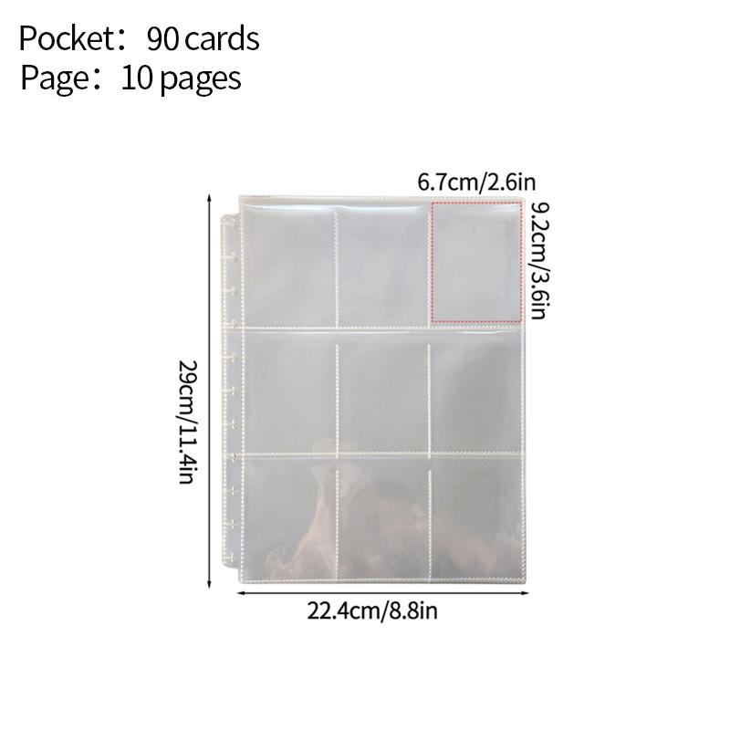 9 Grids Binder Photocard Holder Kpop Cards Colelct Book 1030pcs Binder Pages for Albums Photocard Binder Kpop Stuff