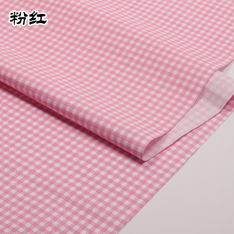 160cm*50cm Customized 3mm Cotton Small Plaid Fabric Yarn-Dyed Chaoyangge Doll Clothes Handmade Fabric DIY Fabric