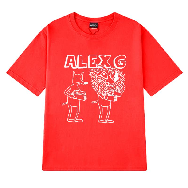 

Hot Singer Alex G Print harajuku T shirts 2025 Men Women vintage Oversized short sleeve T-shirt Summer Unisex 100% Cotton Tops 4XL