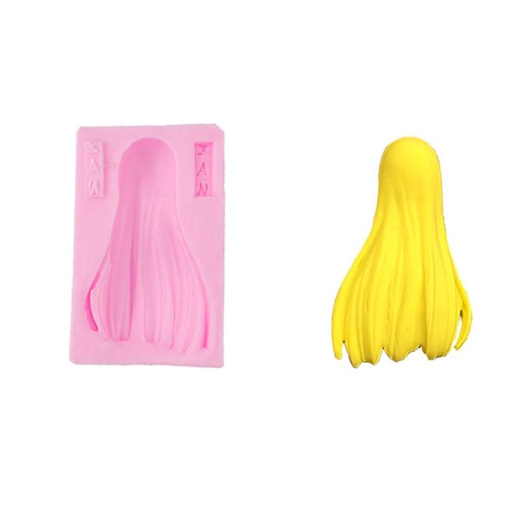 Anime-Doll Long Hair Bangs Clay Mold Fondant Cake Mold Anime-Character Bangs