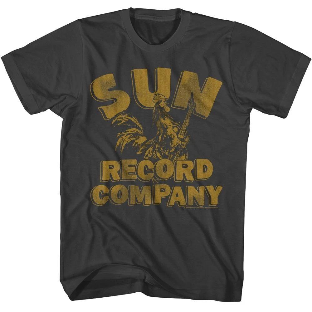 Sun Records - Rooster And Logo - American Classics - Solid Gray Short Slee 100