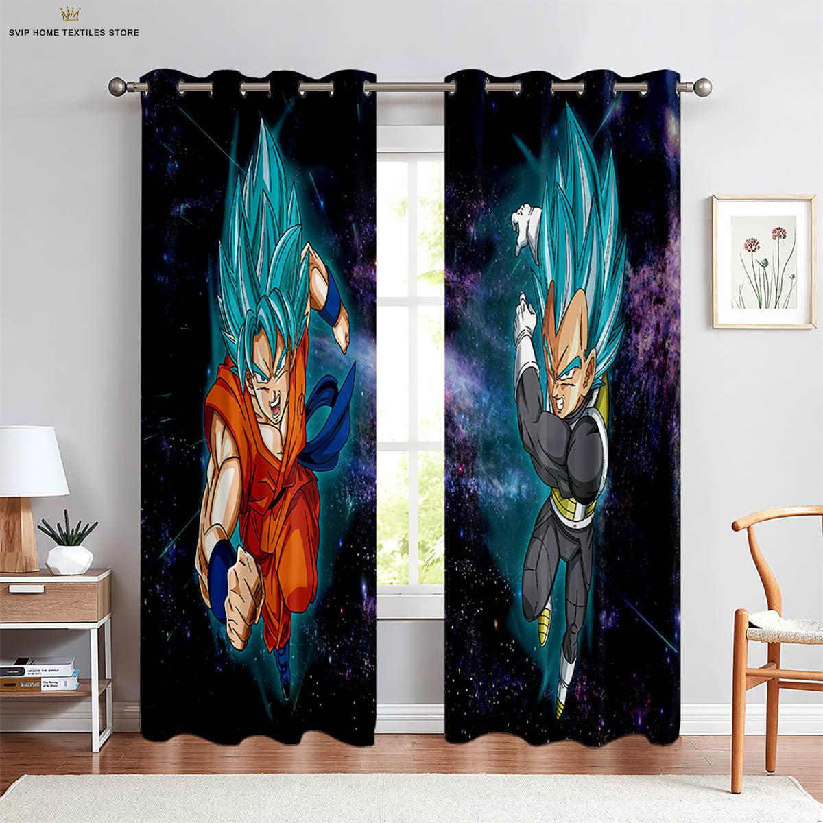 

Шторы с мультяшным принтом для украшения детской комнаты и общежития, Японский комикс с горячей кровью, Набор из 2 штук W110X214H(CM)X2PCS&Rod pocket