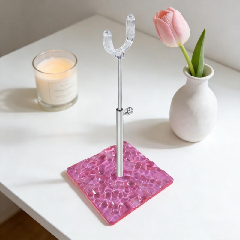 Adjustable Height Doll Stand With Wavy Base For Stable Doll Display And Action Figure Photography Accessories