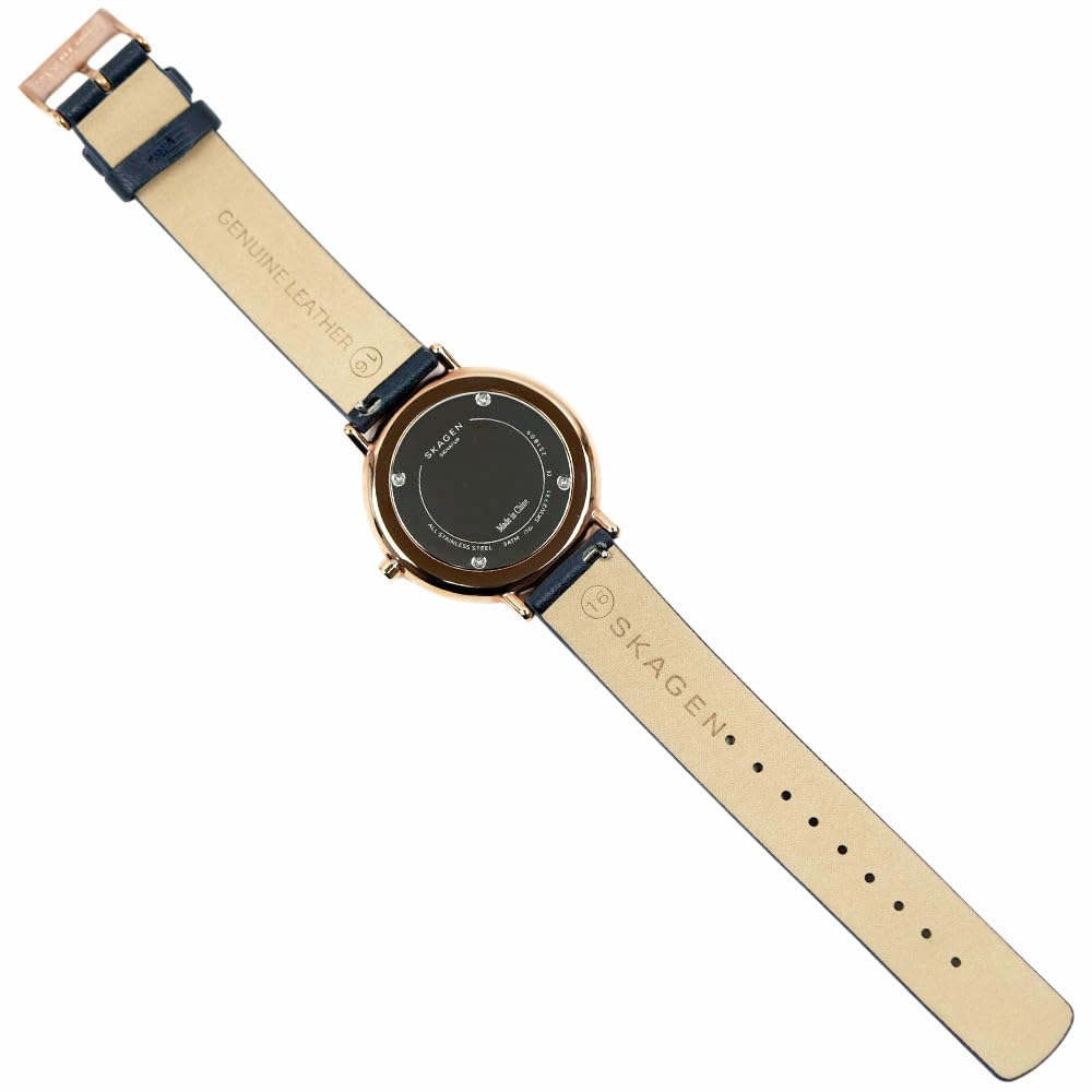 Skagen Watch SIGNATUR SKW2731 Blue Dial Pink Gold 36mm Women's Mother-of-Pearl