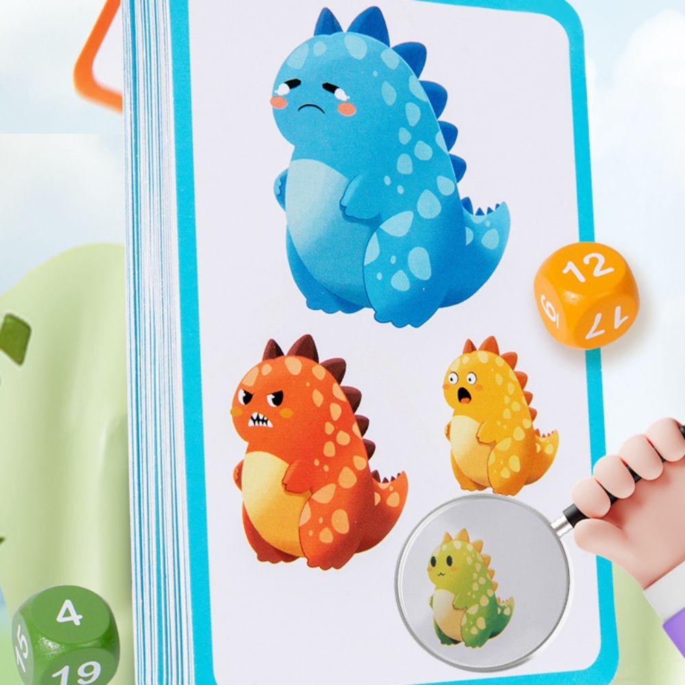 Dinosaur Animal Joy Race Games Board Montessori Counting Matching Games Family Party Game