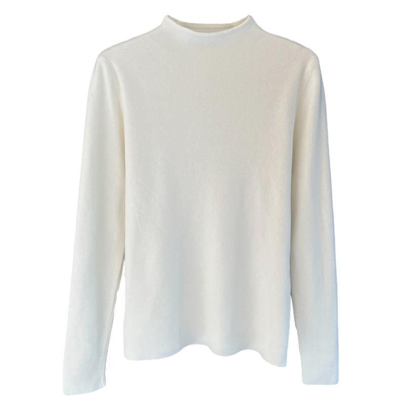 

Женский новый осенне-зимний кашемировый свитер с полуводолазкой и блузкой с длинными рукавами и средней горловиной L