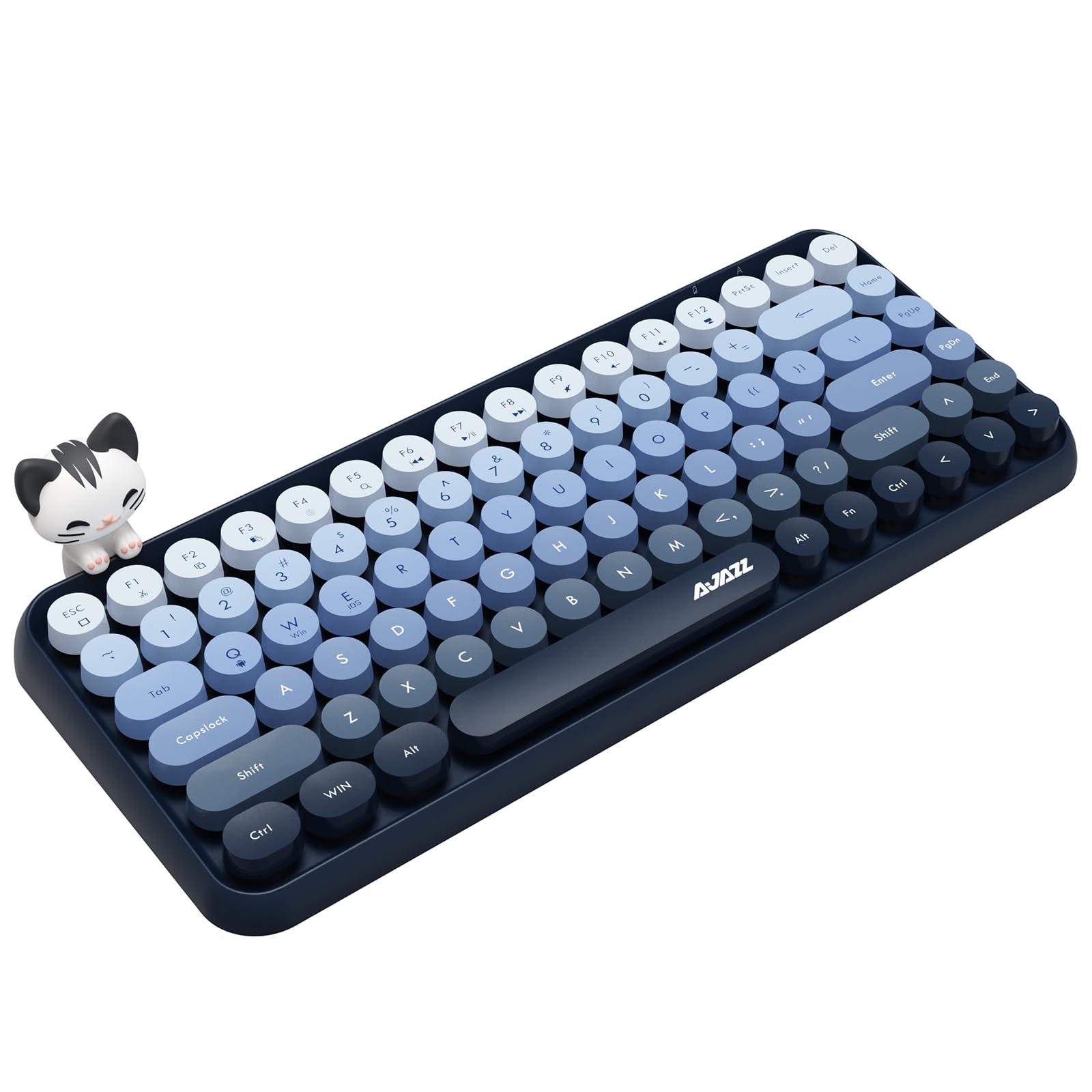 

FELiCON Bluetooth Keyboard 308i Wireless Keyboard, Compact, Lightweight Bluetooth Typewriter (Mist Blue)