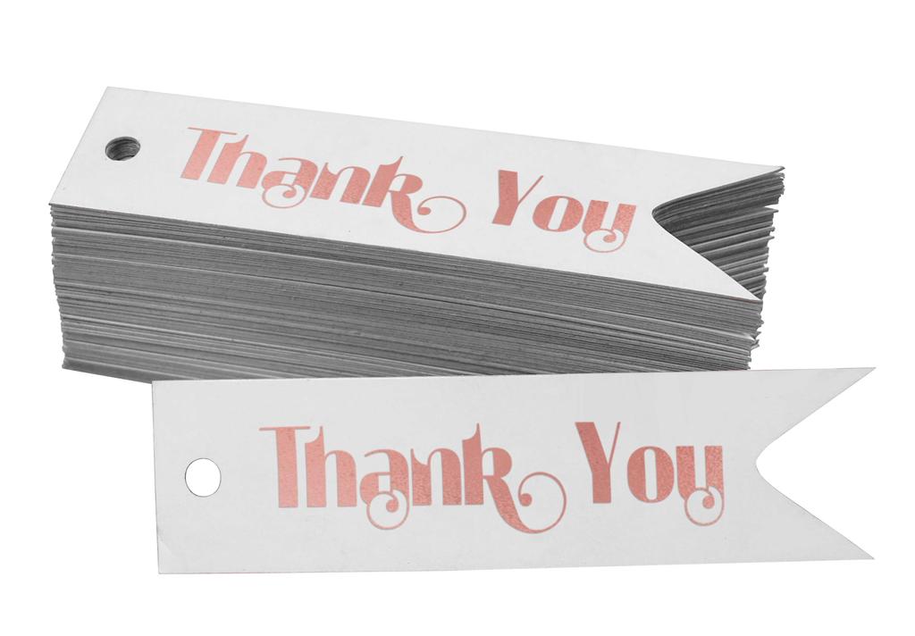 Inkdotpot Gold Foil Paper Hang Tags Thank You Bridal Shower Favor Tags 100