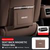 Car Trash Bag for GMC YUKON TERRAIN ENVOY SIERRA  ACADIA Seat Back Car Garbage Bin Leather Magnet Closure Design Waterproof