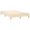 Maison Exclusive - Sommier à lattes de lit avec matelas Crème 120x200 cm Tissu