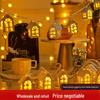 LED String Lights with Wooden Houses for a Girlish Room Decor