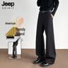 JEEP SPIRIT Men's Minimalist Pleated Wide Leg Dress Pants