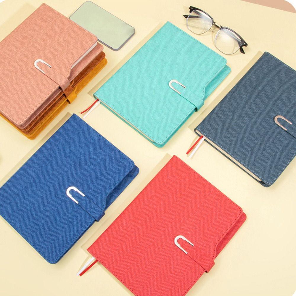 200 Pages A5 Notepad PU Leather Cover Students Notebook Business Office Notebook  Gift for Friends