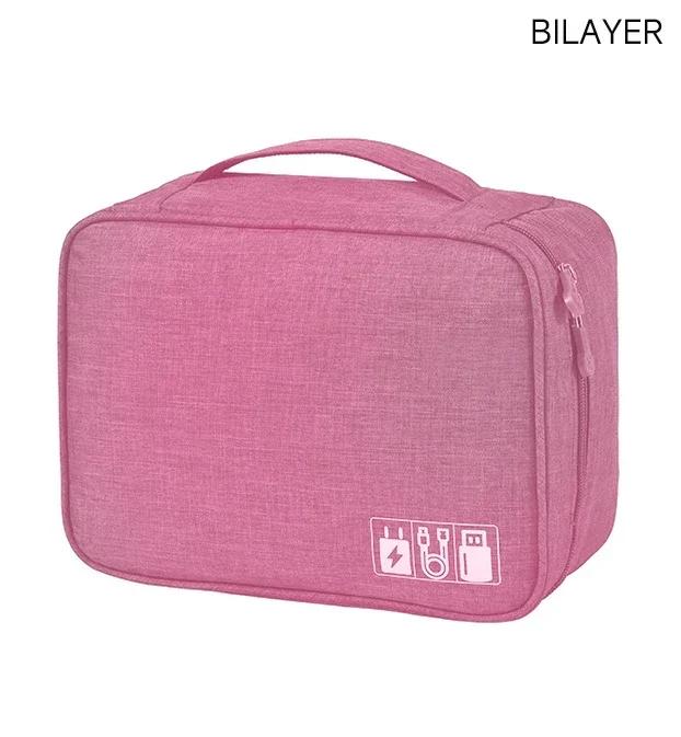 Сумка для хранения кабеля Водонепроницаемый цифровой электронный органайзер Портативная USB-линия передачи данных Зарядное устройство Сумка для хранения Дорожный органайзер для кабеля