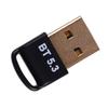 USB Bluetooth Adapter Delayless Gold Plated Plug 5.3 Bluetooth Dongle Transmitter Receiver for Windows 8.1 10 11 PC
