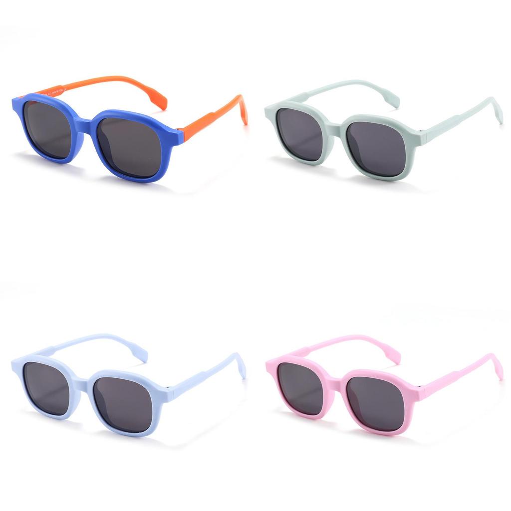Children Trendy Oval Design Polarized Sunglasses Summer Outdoor Protection Uv