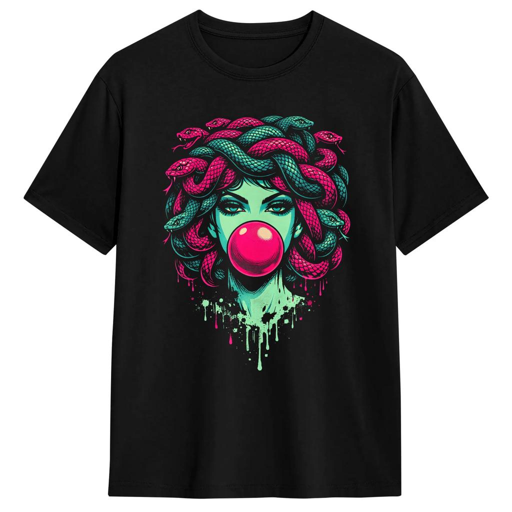 Unisex Medusa Bubblegum Sunglasses Mythological Greek Goddess T Shirts 100 Cotton Tees Summer Vintage Short Sleeve Tshirt