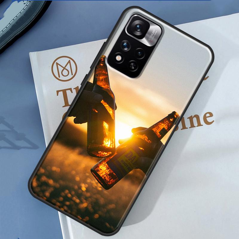 Beer Case For Xiaomi Redmi Note 14 13 11 9 10 12 Pro 9S 10S 11S 12S Redmi 10C 12C 13C 14C Cover