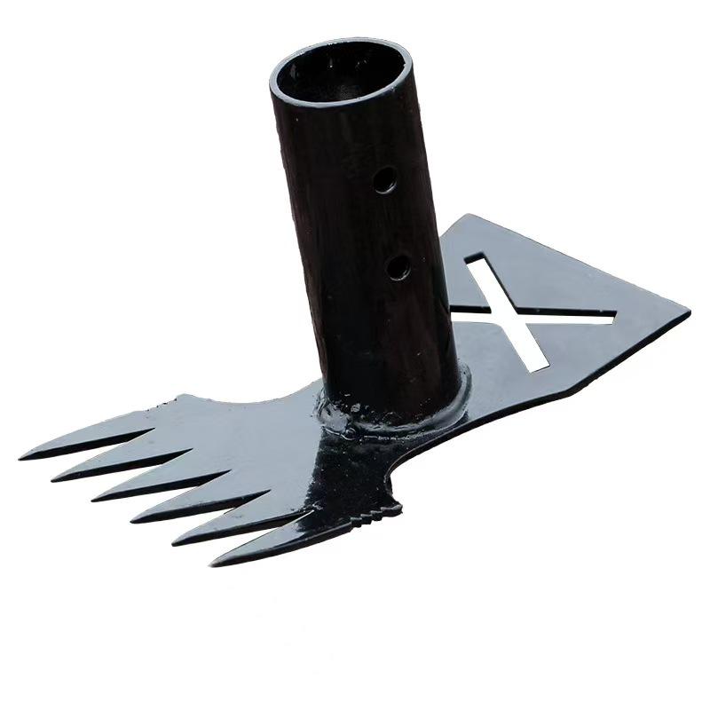 Premium Manganese Steel Multi-Purpose Garden Hoe and Rake Tool for Weeding and Soil Loosening Manganese Steel Hoe