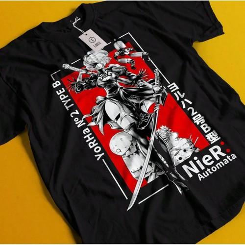 Yorha 2b Waifu Shirt 2b Nier Automata Waifu Senpai Unisexga Black Tshirt S