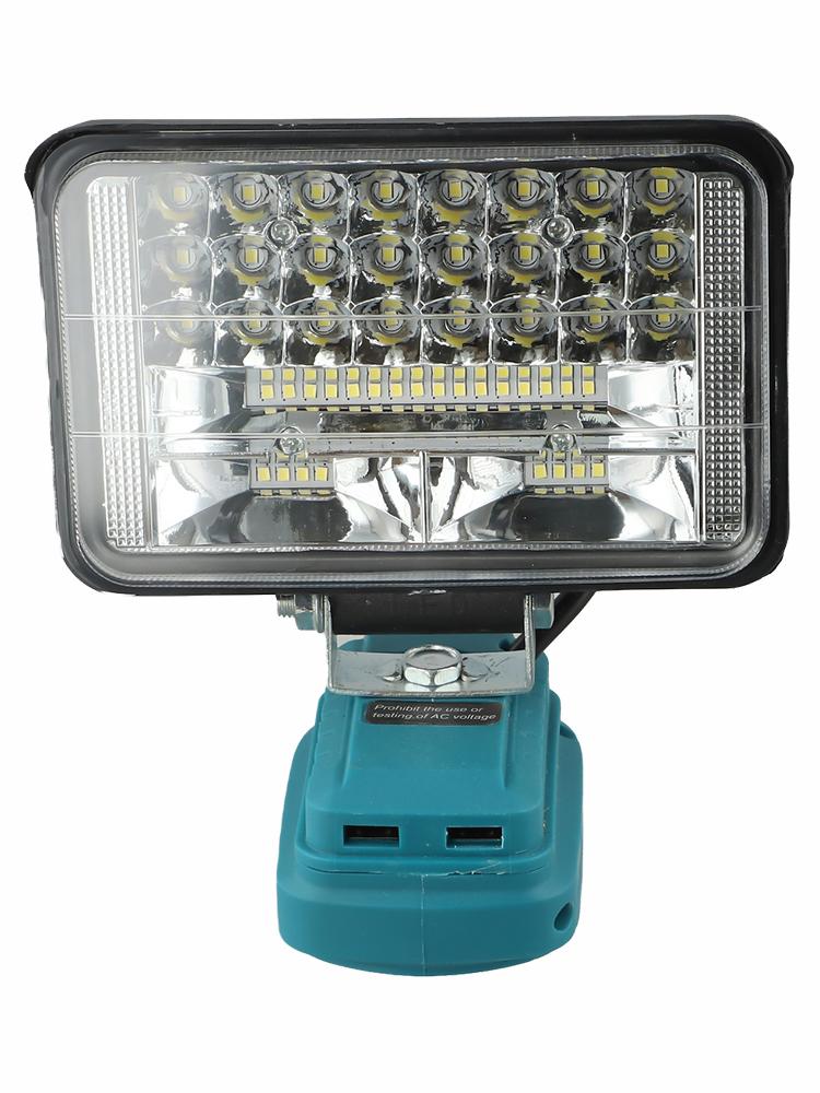 LED Work Light for 18V Batteries Handheld Flashlight with USB Charging and Waterproof Features for Outdoor Use