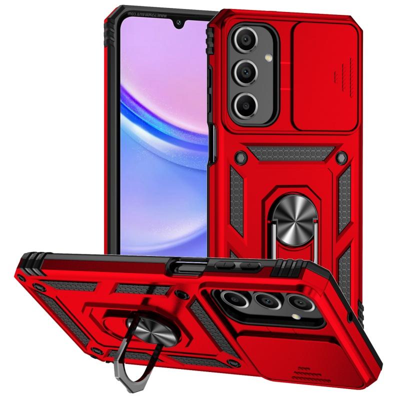 For Samsung Galaxy A16 5G Case Slide Camera Shockproof Armor Phone Case For Galaxy A16 A 16 Magnetic Ring Stand Back Cover