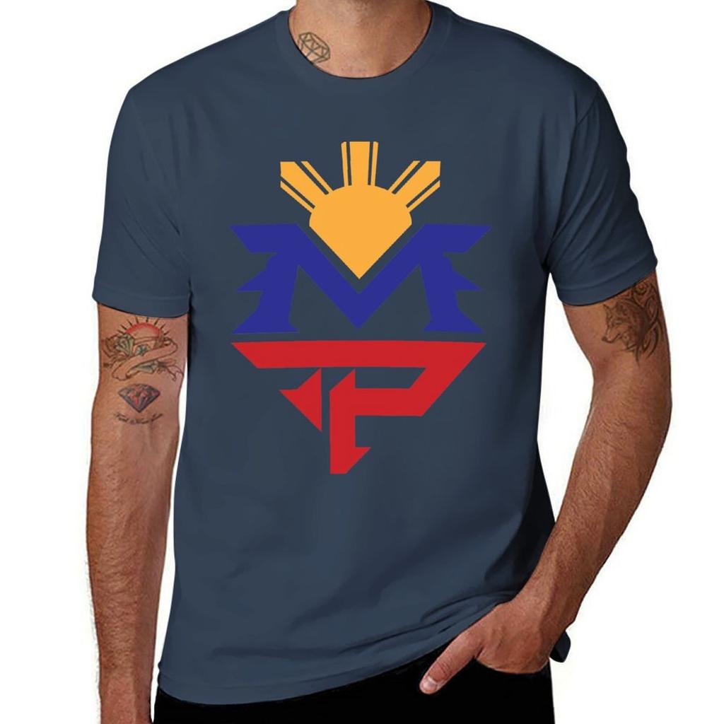 Manny MP Pacquiao Filipino Sun Flag T-Shirt Man T Shirt Heavy Cotton Funny T Shirts Cotton T-Shirt