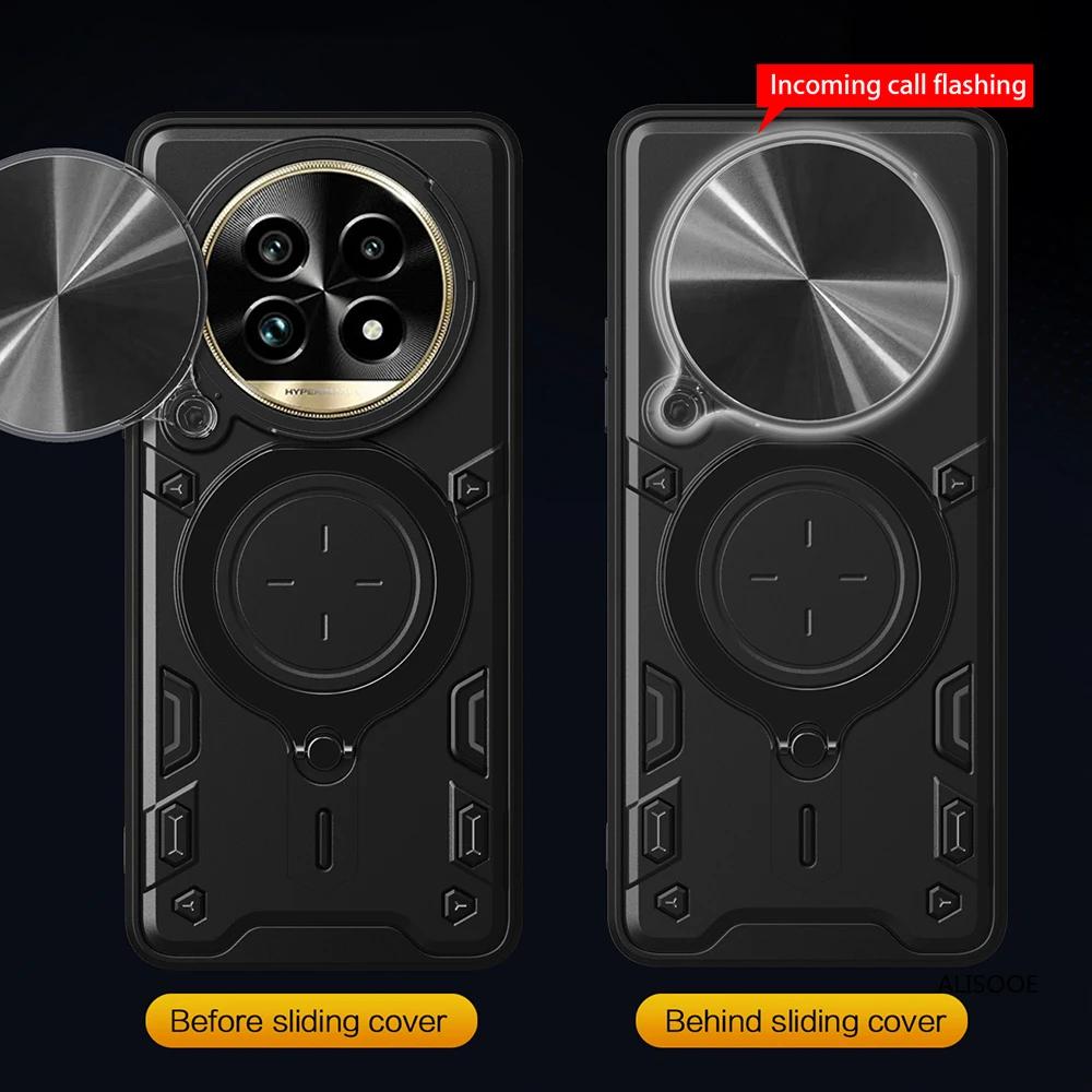 Armor Funda for Honor X9C 5G Case Slide Camera Ring Stand Protection Cover for Honor X60 Pro Shockproof Capa