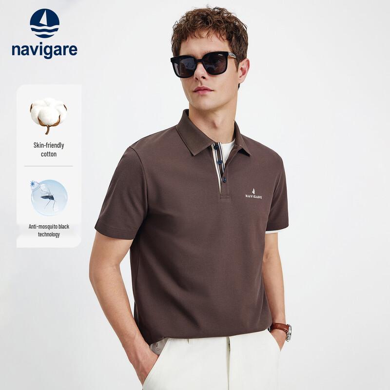 

Navigare Men s Anti-Mosquito Business Casual Short Sleeve Polo Shirt XL/52