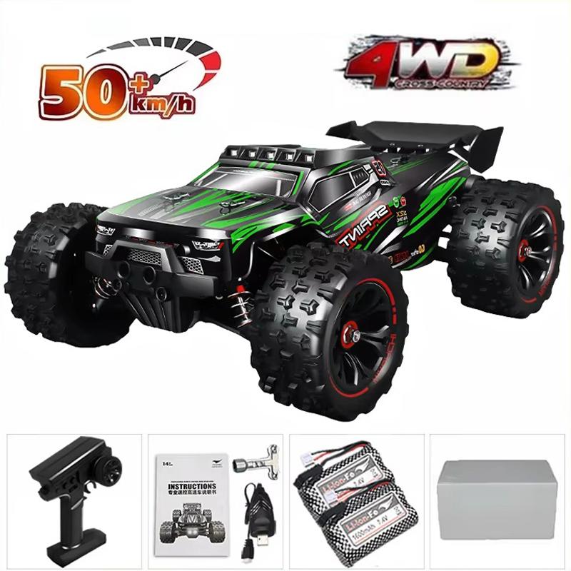 1:16 85KM/H Lub 50KM/H Samochód RC 4WD Z Zdalnym Sterowaniem LED Samochody Duża Prędkość Drift Monster 4x4 Ciężarówka dla Dzieci vs Wltoys 124017 Zabawki