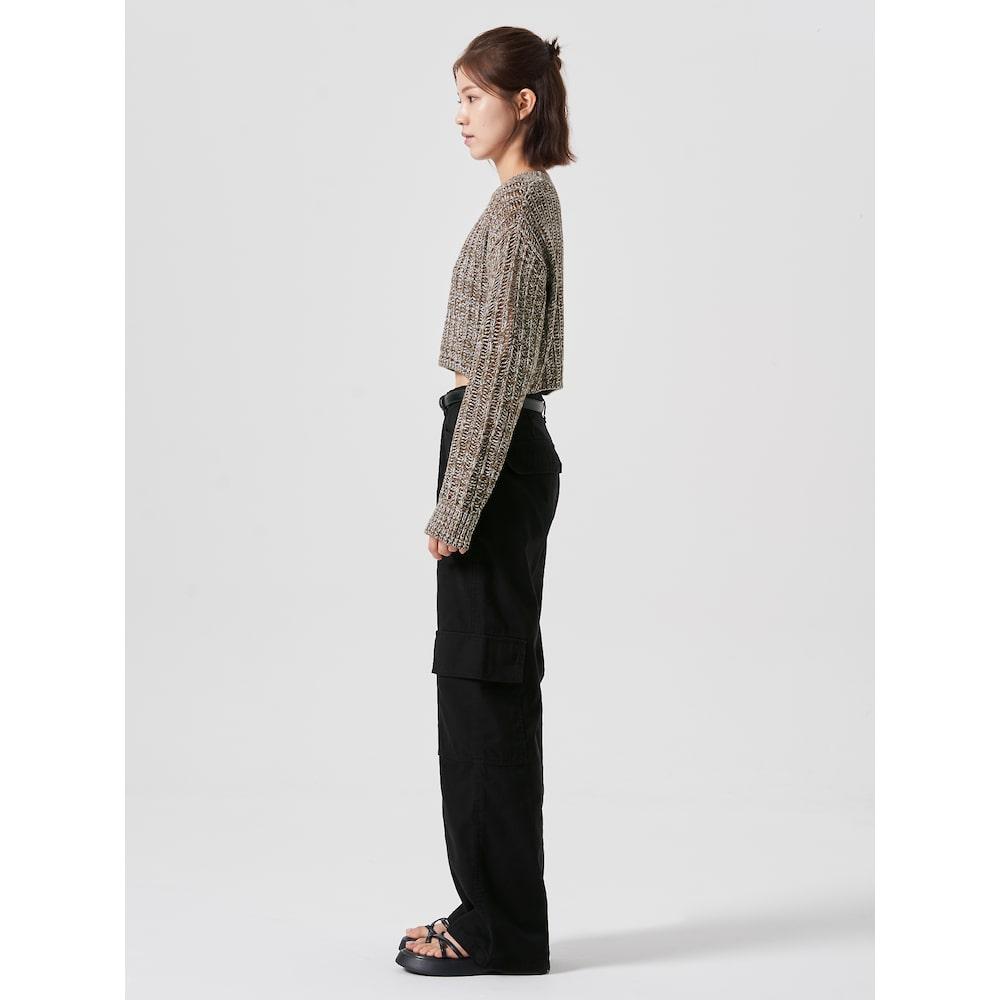 8seconds Pointel Round Neck Long Sleeve Pullover Khaki