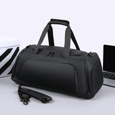 Fitness Bag Men's Wet and Dry Separation Independent Shoe Compartment Portable Sports Training Bag Anti-splashing Multi-functional Shoulder Travel Bag