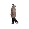 Adidas Long Windbreaker Jacket Women Outerwear Brown FK9045