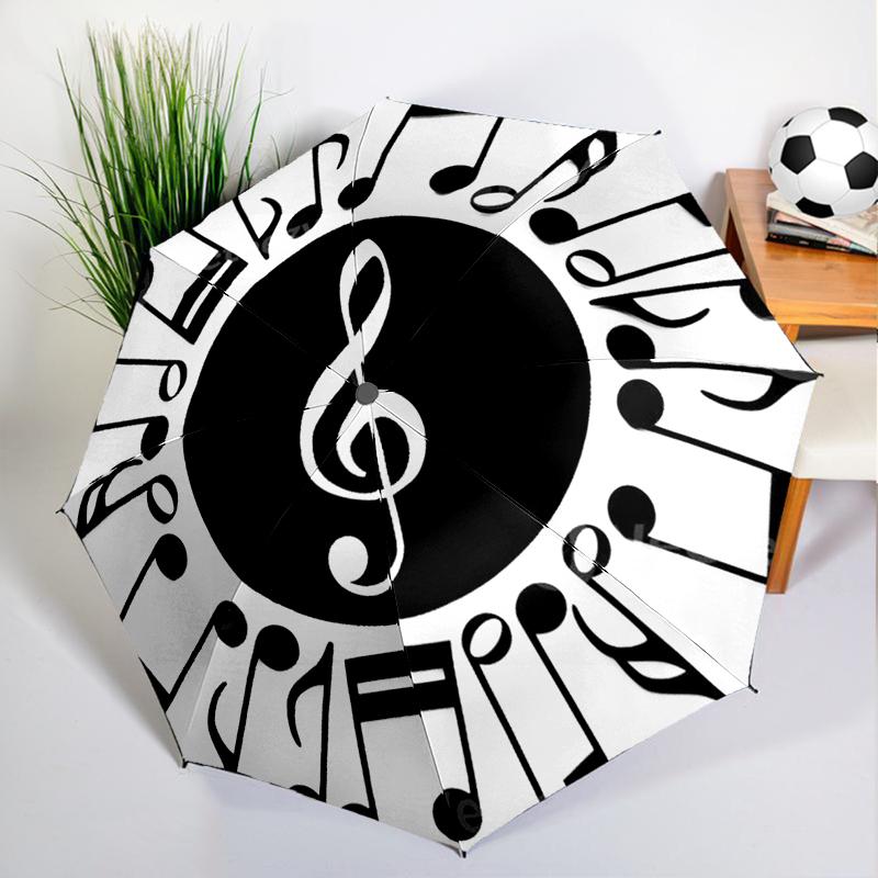 Black White Piano Keys Umbrella Automatic Open/close, Sturdy Iron Frame & 8-Rib Struct, Umbrella for Women & Men, Christmas Gift