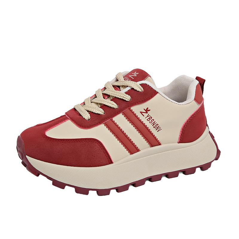 New Dad Shoes Women's Spring Student Sports Running Shoes Casual Shoes with Heightened Thick Soles