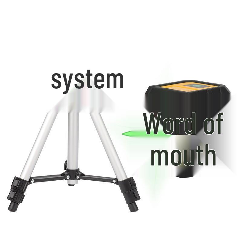 Portable High-Precision Cross Mini 2-Line Green Laser Level with Infrared Fine Line Projection