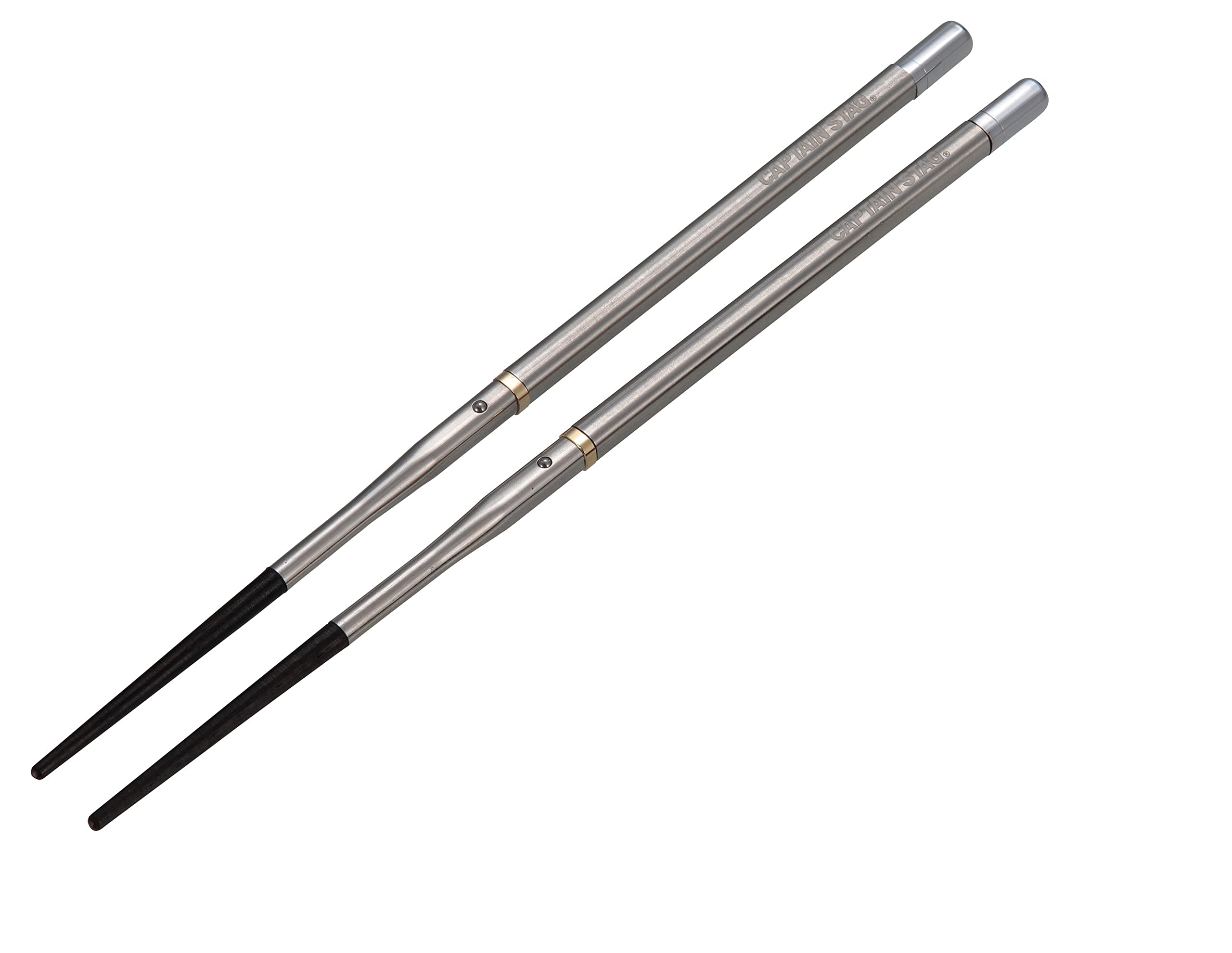 

Captain Stag (CAPTAIN STAG) SHIKA-BASHI Portable Chopsticks, Jointed, Stainless Steel, Ebony, Lacquered, with Storage Case, Made in Japan, UH-3050
