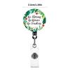 Retractable Badge Holder with Metal Clip Rotating ABS Badge Holder for Student Teacher Doctor Nurse Badge Holder