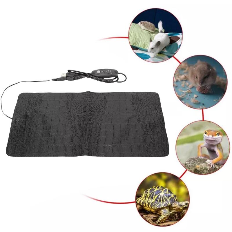 Heizung Haustier Elektrisches Hunde Katze Bett Wärmer 3 Modi Wasserdicht Teppich Decke USB Bett